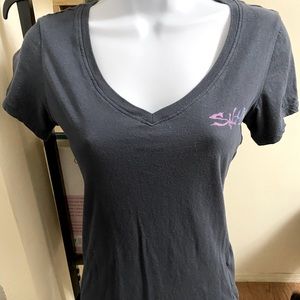 Salt life T-shirt for women. Definitely made for a small to very small woman.